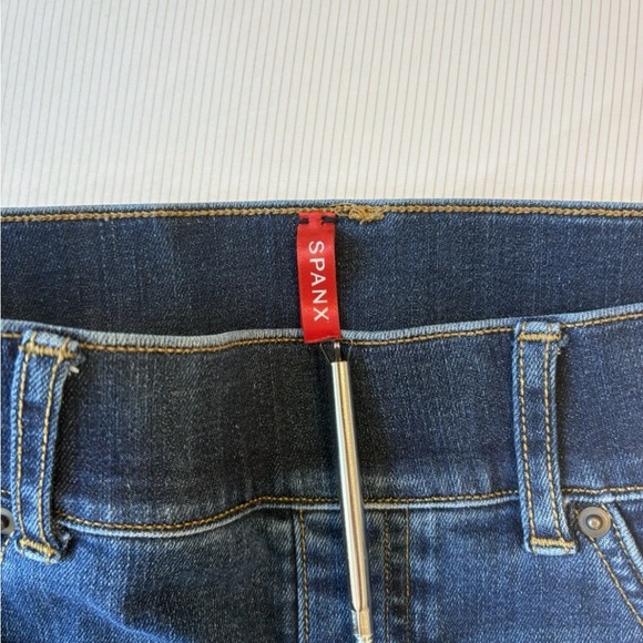 Spanx Jeans Womens Euro38-40 Pull On Skinny Stretch Shaping Jeggings Denim Pants - Picture 2 of 6